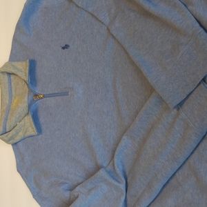 Polo zip neck sweater